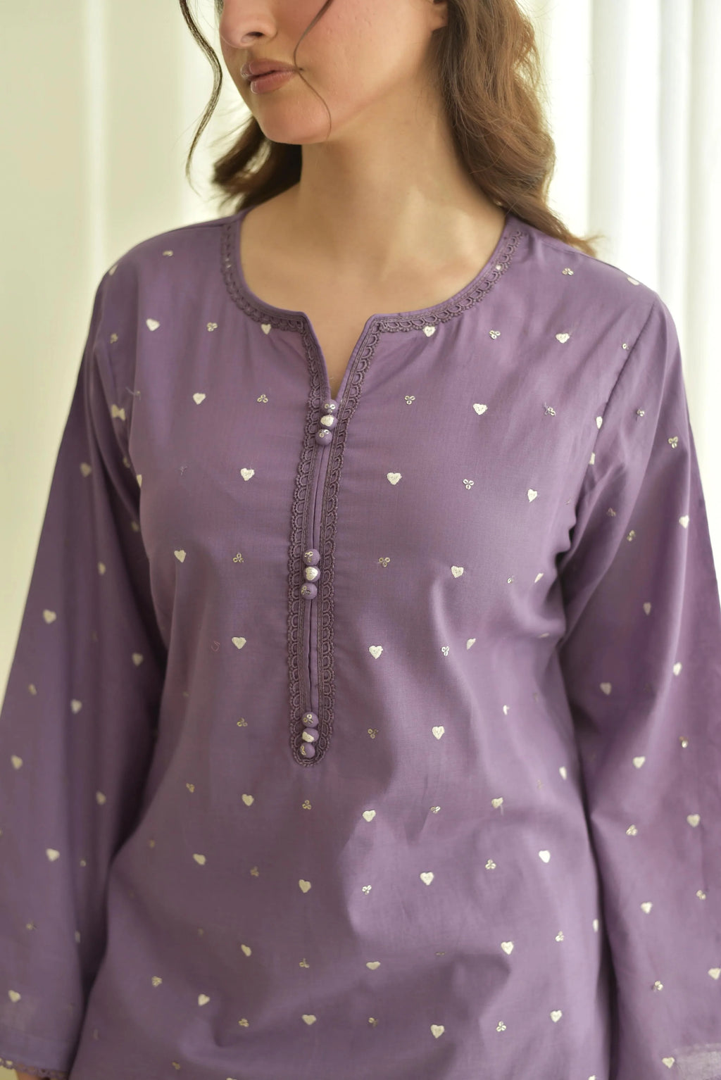Rose Emb Farshi Shalwar 3PC