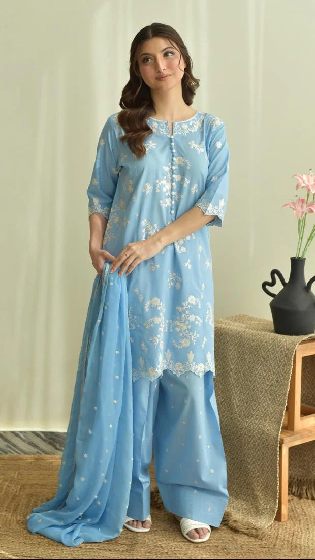 Raya Emb Shalwar 3PC
