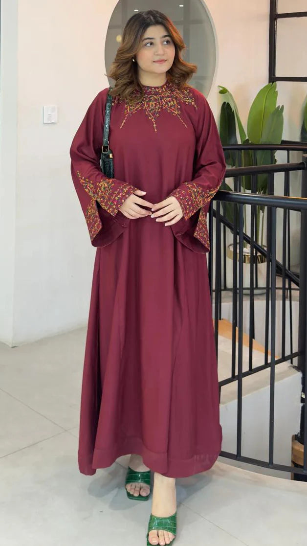 Salena Embroidered Airline Style 2PC Winter Suit