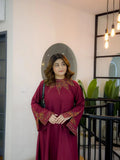 Salena Embroidered Airline Style 2PC Winter Suit